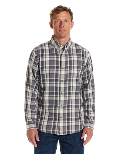 Men's Long Sleeve Burnout Flannel Shirts