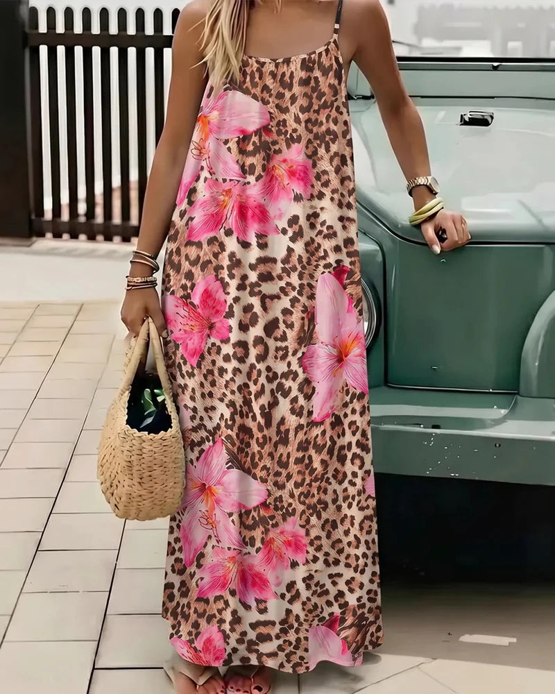 Women's Solid Color Backless Cami Maxi Dress(70% Cotton + 30% Linen)