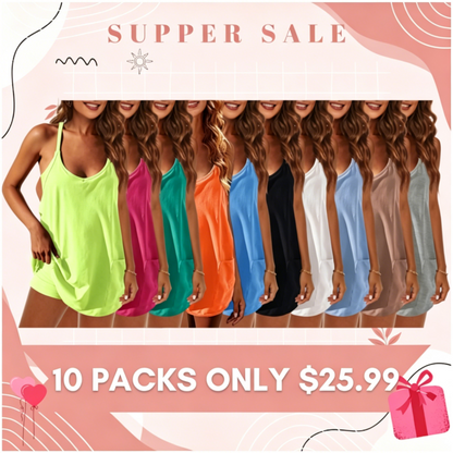 🔥 Mega Bundle: 10-Pack Summer Mini Dresses Only $25.99!